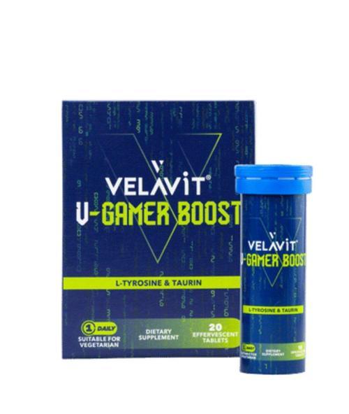 V-Gamer Boost L-tirozin, Taurin ve Ginseng İçeren Takviye Edici Gıda