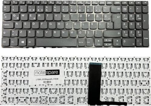 Lenovo 5CB0N86311, 5CB0N86315 Uyumlu Klavye Füme TR Power Tuşsuz Versiyon