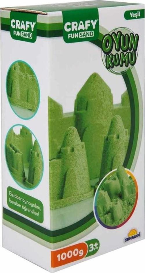 Nessiworld Fun Dough Kinetik Kum 1000 g Yeşil