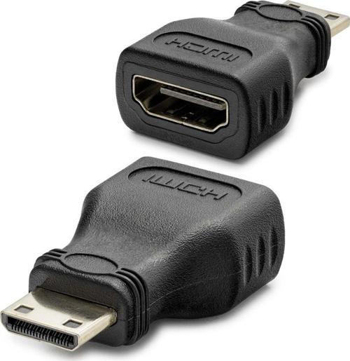 Büro Ev Ofis Network Dönüştürücü için Siyah Hdmı Mını To Hdmı F Çevirici