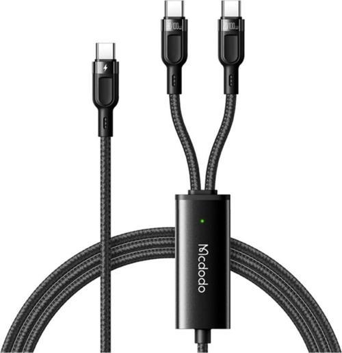 2in1 100w Type-c To Type-c Data Şarj Kablosu 120 cm Siyah Ca-7470