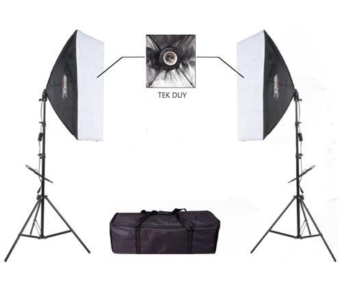 50x70cm Softbox, Tek Duylu, Ayaklı Set