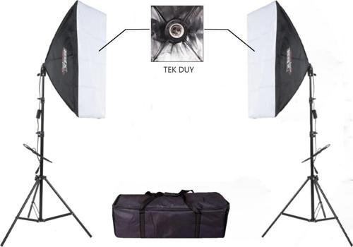 50x70cm Softbox, Tek Duylu, Ayaklı Set