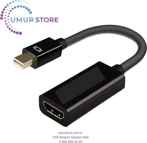 Mini Display Port To HDMI Dönüştürücü 1080P Full Hd Adaptör Görüntü Aktarımı