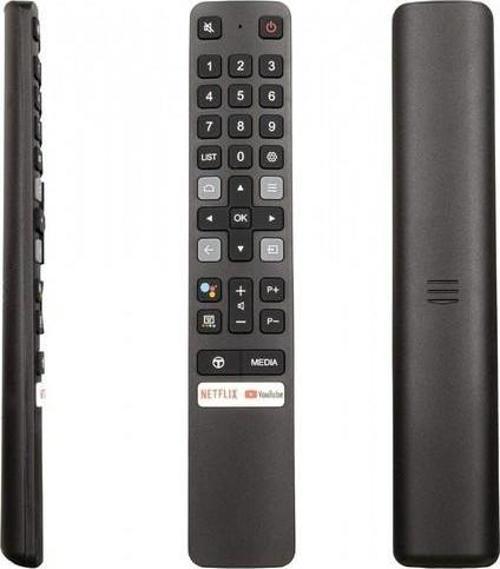 Weko Tcl Kl RC901V Netflıx-Youtube Tuşlu Ses Komutlu LCD LED Tv Kumandası Siyah - Beyaz