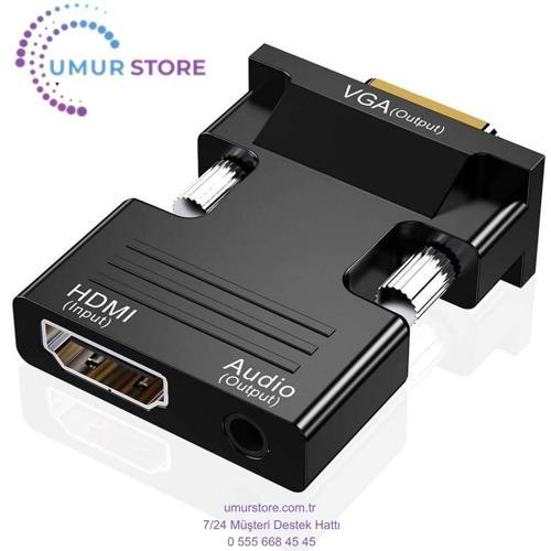 CA-4623 HDMI To VGA Sesli Dönüştürücü Adaptör