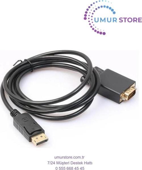 Display Port To VGA Kablo Display VGA Dp To VGA 1.8m Displayport Erkek VGA Erkek Kablo 1.8 Metre Çev