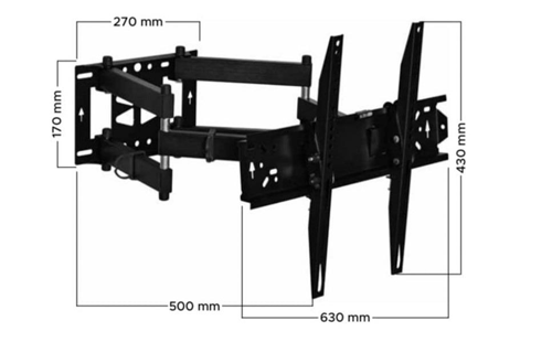 65” İle Uyumlu Hareketli Katlanabilir Duvar Askı Aparatı- Kaliteli