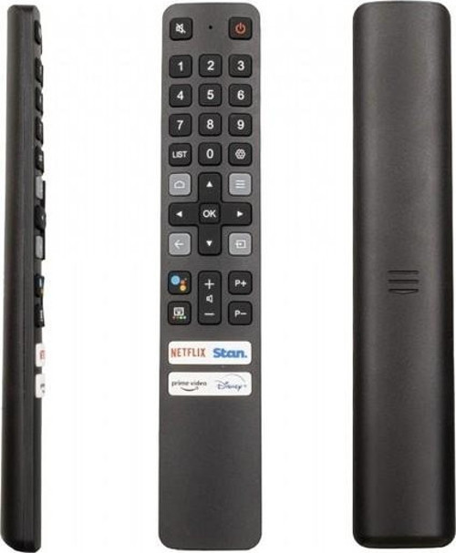 Weko Kl Tcl RC901V Far1 Netflıx-Stan.-Prıme Vıdeo-Dısney+ Tuşlu LCD LED Tv Kumanda Siyah