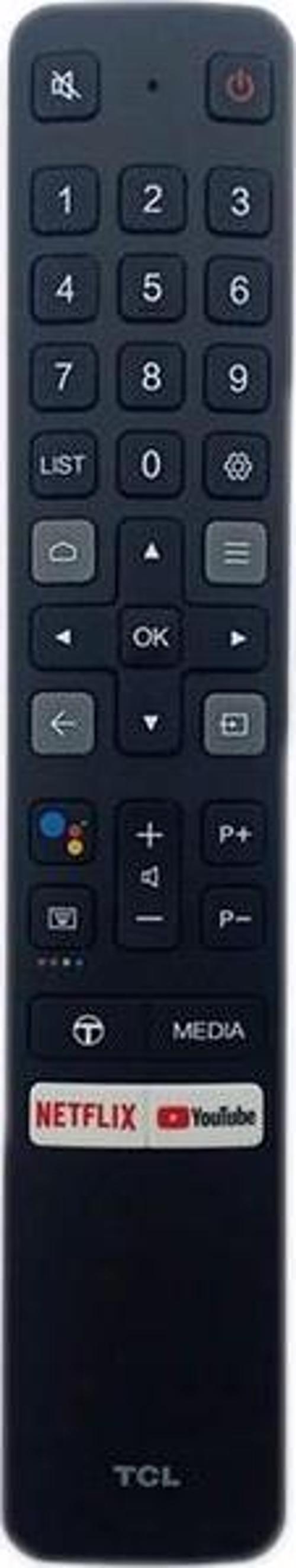 Sesli Kontrol Uzaktan Kumandası, Tcl Sesli LCD LED Tv Için Uzaktan Kumanda RC901V Netflix Youtub