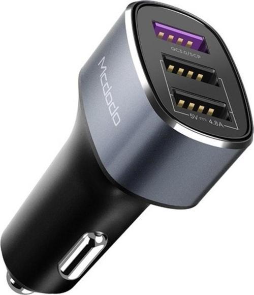 Cc-6570 42w 3xusb Girişli Çakmak Şarj Cihazı-gri