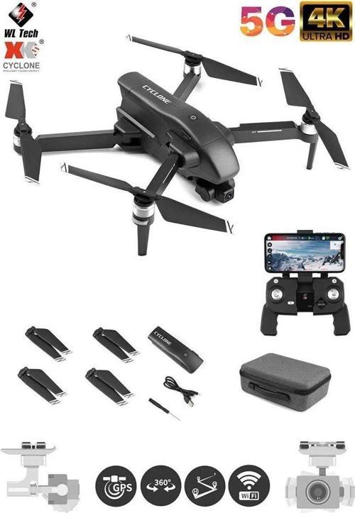 Q868 Wltoys Drone 3 Km Menzil 4K  Full HD -Gepettoys