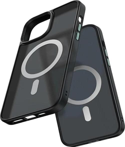 Iphone 14 Plus Uyumlu Mat Siyah Magsafe Kılıf Pc-3101