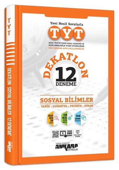 Ankara Yayıncılık Tyt Sosyal Bilimler Dekatlon 12 Li Deneme 2021-2022