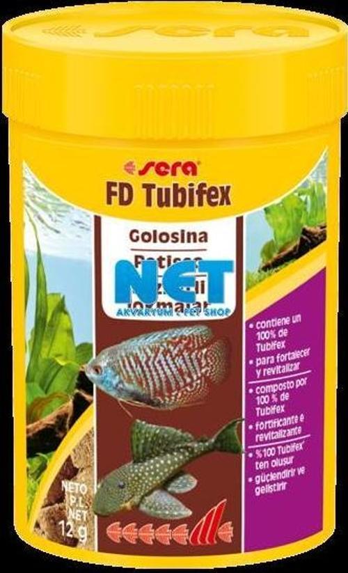 FD Tubifex 100 ml. 12 gr  Kurutulmuş Kurt Orjinal Kutusunda