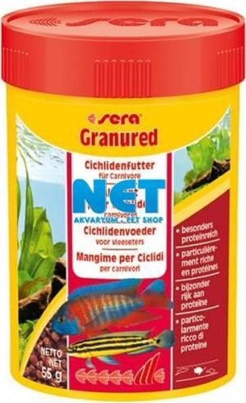 Granured 100 ml. 55 gr  Orjinal Kutusunda Cichlid Balığı Yemi