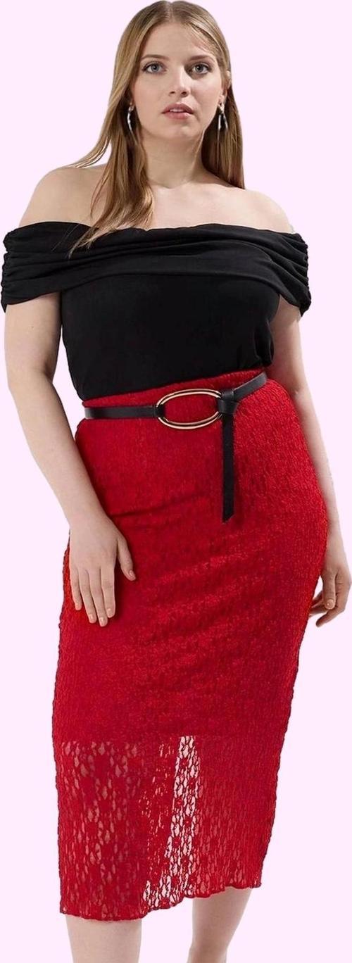 Kadın Midi Örme Etek Yüksek Bel Kalem Kalıp Dantel Detaylı Günlük Yaz Aylarının Vazgeçilmezi