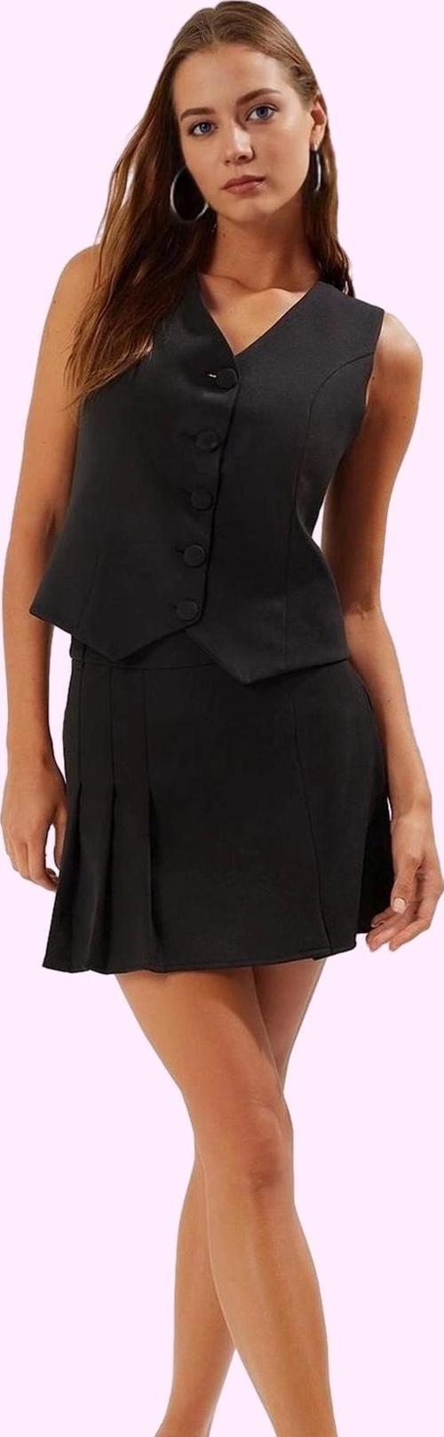 Kadın Pile Detaylı Mini Etek Viskoz Günlük Casual Stil Hafta Sonu Yaz Aylarının Vazgeçilmezi