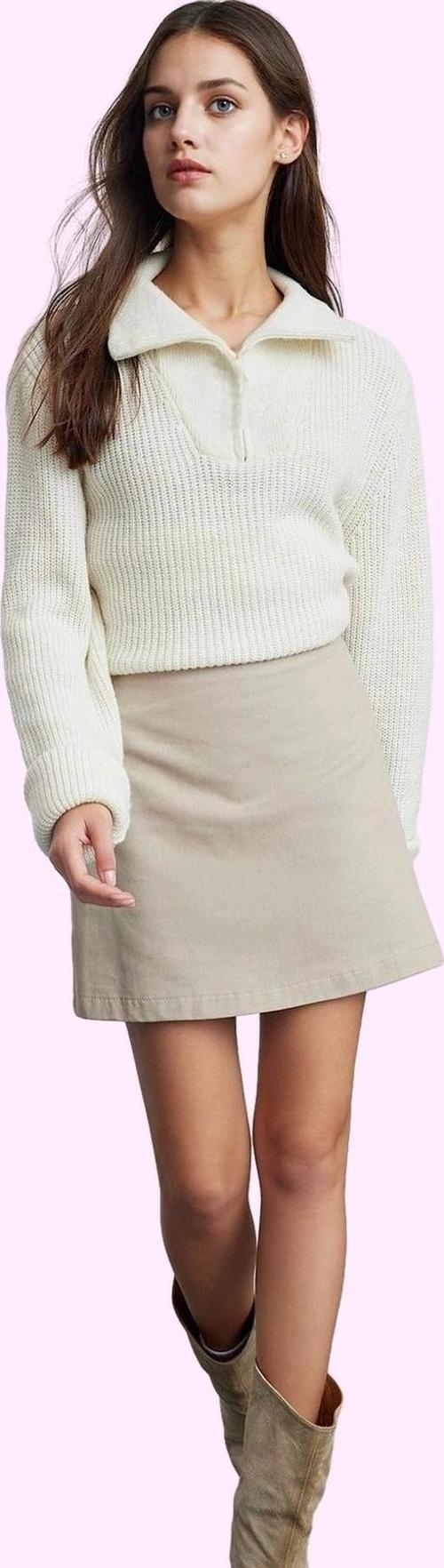 Kadın Basic Yüksek Bel A line Mini Etek Kemerli Günlük Hafta Sonu Yaz Aylarının Vazgeçilmezi