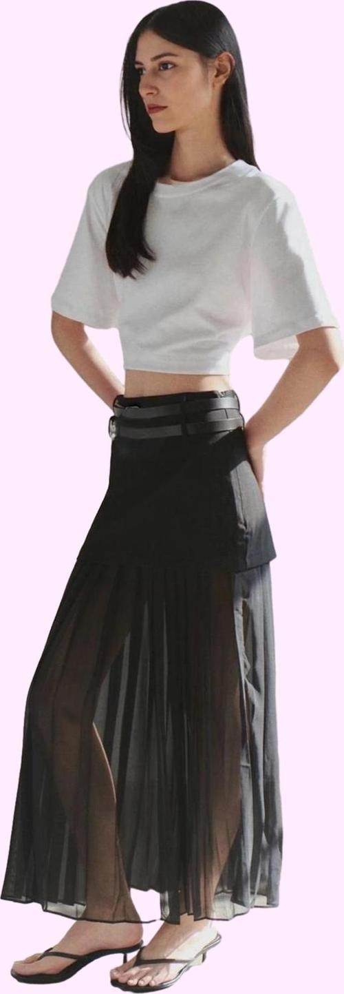 Kadın Midi Boy Pileli Şifon Etek Yüksek Bel Günlük Kombinler Hafta Sonu Yaz Aylarının Vazgeçilmezi