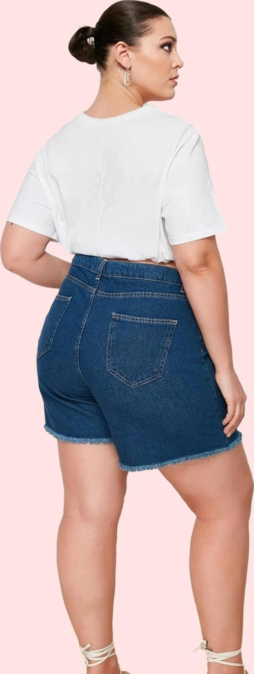 Kadın Denim Şort Etek Yüksek Bel Kısa Boy Dar Paça Günlük Kombinler Yaz Aylarının Vazgeçilmezi