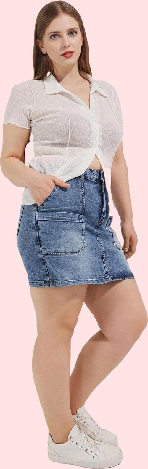 Kadın Denim Şort Etek Yüksek Bel Kısa Boy Casual Günlük Hafta Sonu Yaz Aylarının Vazgeçilmezi