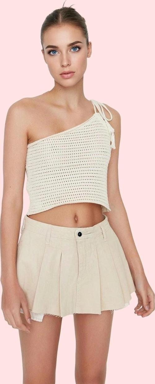 Kadın Denim Şort Etek Pileli Kısa Boy Pamuklu Yazlık Günlük Kullanım Yaz Aylarının Vazgeçilmezi