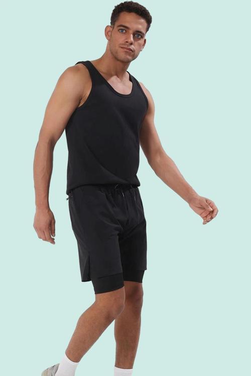 Erkek Şort Normal Bel Straight Siluet Micro Dokuma Hızlı Kuruma Spor Aktiviteler Günlük Kullanım