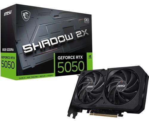 Geforce Rtx 5050 8g Shadow 2x Oc 8gb Gddr6 128b Dx12 Pcıe 5.0 X16 (3xdp 1xhdmı)