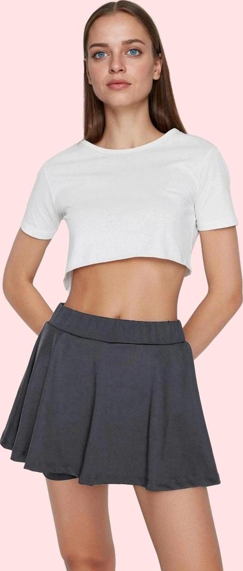 Kadın Spor Şort Etek Örme Kumaş Renk Yüksek Bel Kisa Boy Yaz Aylarının Vazgeçilmezi Günlük Kullanım