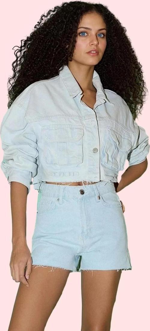 Kadın Denim Şort Etek Yüksek Bel Geniş Paça Pamuklu Yaz Günlük Hafta Sonu Kaliteli Malzeme