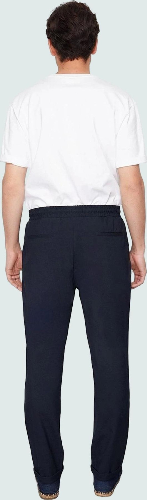 Erkek Slim Fit Dar Paça Dokuma Pantolon Günlük Kullanım İçin İnce Kumaş Yaz Aylarının Vazgeçilmezi