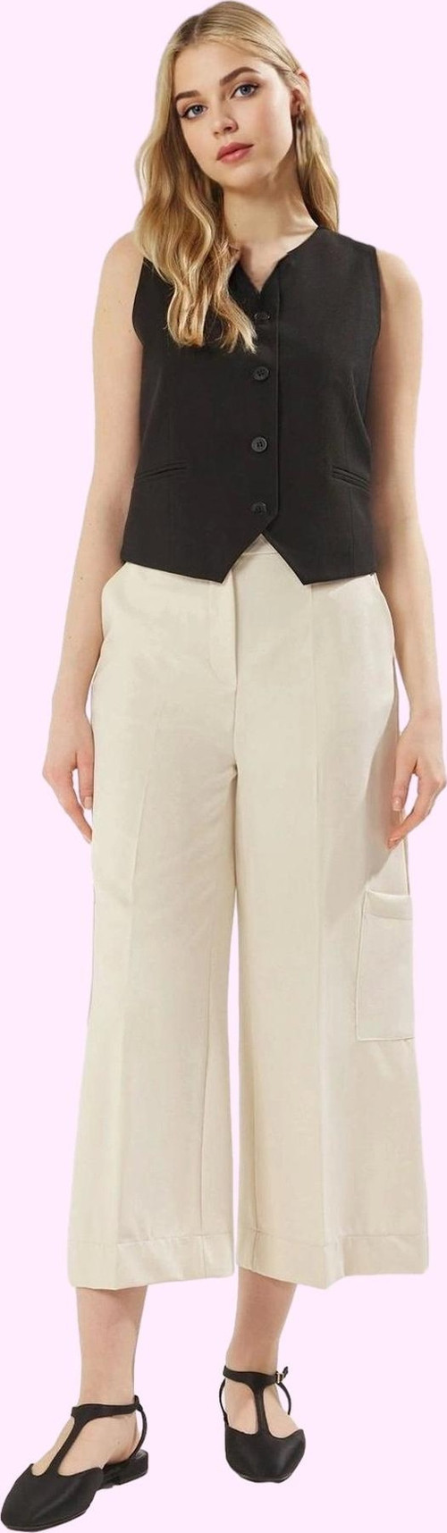 Kadın Yüksek Bel Geniş Paça Dokuma Pantolon Renk Wide Leg Kalıp Günlük Stil Modern Tasarım