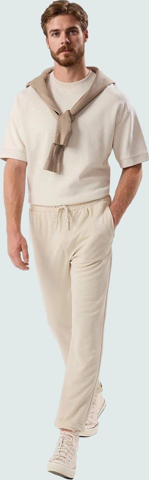 Erkek Regular Fit Boru Paça Pantolon Pamuk Günlük Kombinler İçin Rahat Yaz Aylarının Vazgeçilmezi
