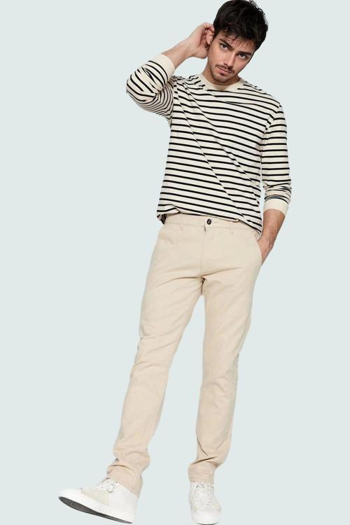 Erkek Regular Fit Chino Gabardin Pantolon Pamuklu Günlük Kombinler İçin Yaz Aylarının Vazgeçilmezi