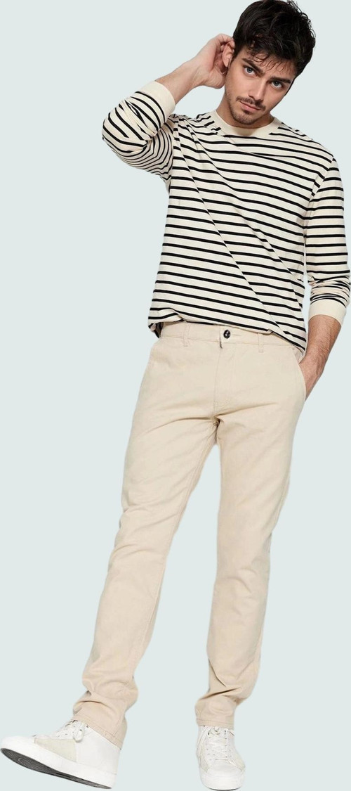 Erkek Regular Fit Chino Gabardin Pantolon Pamuklu Günlük Kombinler İçin Yaz Aylarının Vazgeçilmezi