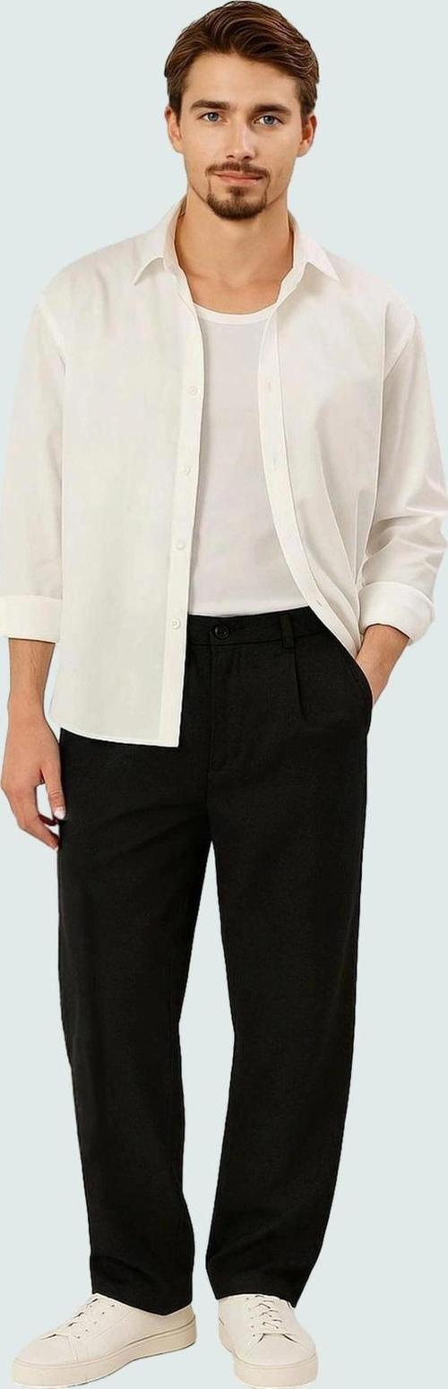 Erkek Bol Paça Wide Leg Pantolon Günlük Kullanım İçin Rahat Hafta Sonu Yaz Aylarının Vazgeçilmezi