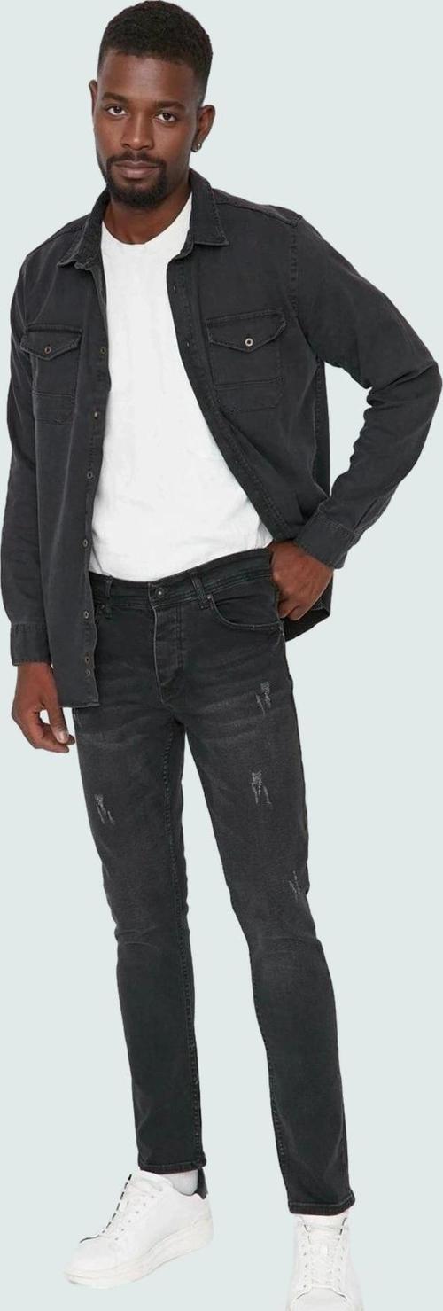 Erkek Skinny Dar Kesim Denim Jean Pantolon Yıpratmalı Casual Günlük Yaz Aylarının Vazgeçilmezi