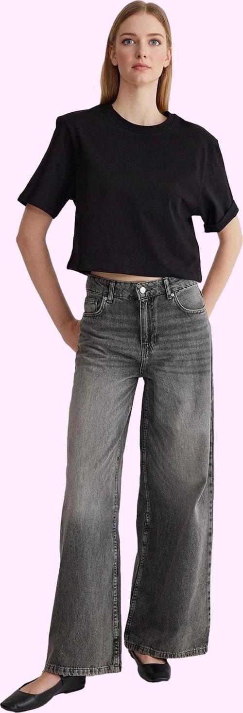 Kadın Geniş Paça Baggy Jeans Kot Pantolon Pamuk Günlük Kombinler Yaz Aylarının Vazgeçilmezi