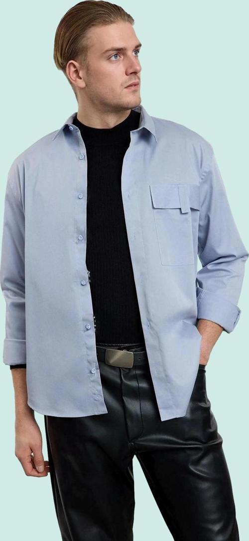 Erkek Oversize Fit Cep Detaylı Pamuk Gömlek Günlük Stil Hafta Sonu Yaz Aylarının Vazgeçilmezi
