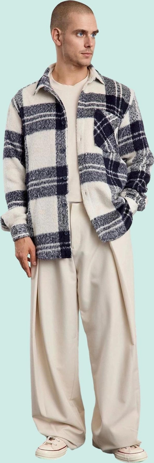 Kadın Unisex Oversize Flanel Ekose Gömlek Ceket Uzun Kol Kışlık Yaz Aylarının Vazgeçilmezi
