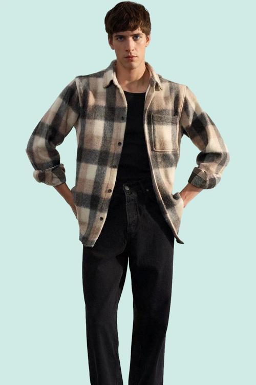Kadın Unisex Kareli Oduncu Gömlek Ceket Regular Fit Uzun Kol Kışlık Yaz Aylarının Vazgeçilmezi