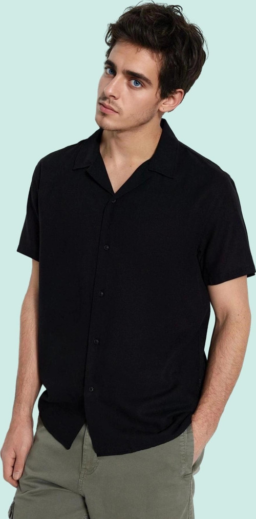 Erkek Basic Relaxed Fit Kısa Kollu Gömlek Pamuklu Günlük Kullanım Yaz Aylarının Vazgeçilmezi