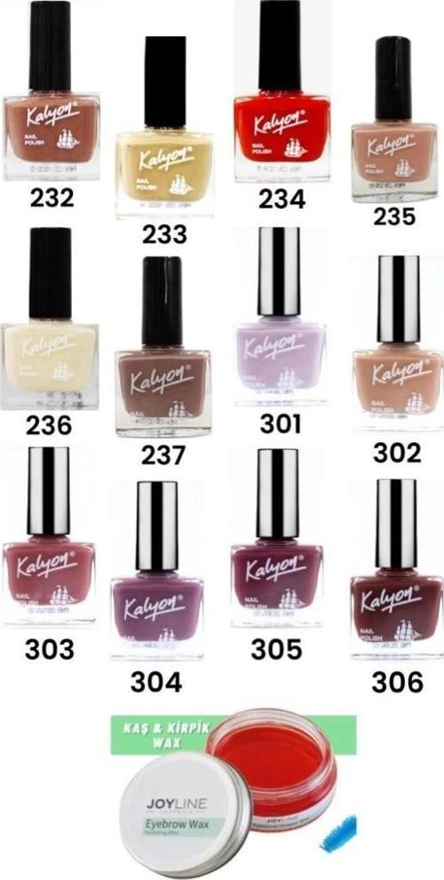 Oje 12'li Set-2+joy line Kaş Şekillendirici Ve Sabitleyici Wax 50ml