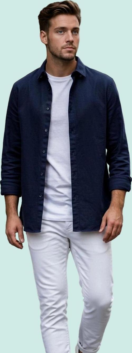 Erkek Regular Fit Uzun Kollu Düz Desen Gömlek Pamuklu Günlük Kullanım Yaz Aylarının Vazgeçilmezi