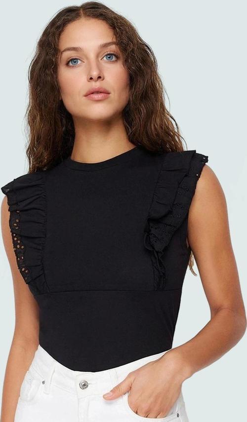 Pamuklu Örme Bluz Kadın Fitted Kolsuz Casual Nefes Alabilir Günlük Kullanım İçin Modern Stil