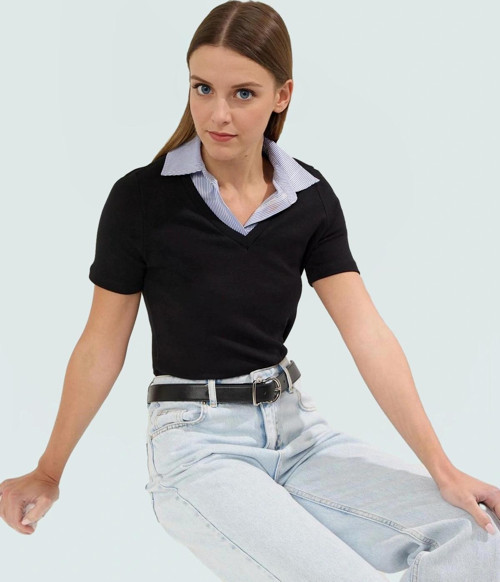 Dokuma Detaylı Örme Bluz Rahatlık ve Şıklık Bir Arada Premium Kalite