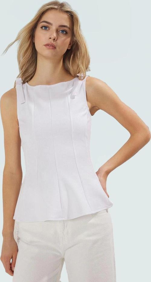 Kolsuz Örme Bluz Peplum Kesim Bisiklet Yaka Yazlık ve Şık Mükemmel Uyum Modern Stil