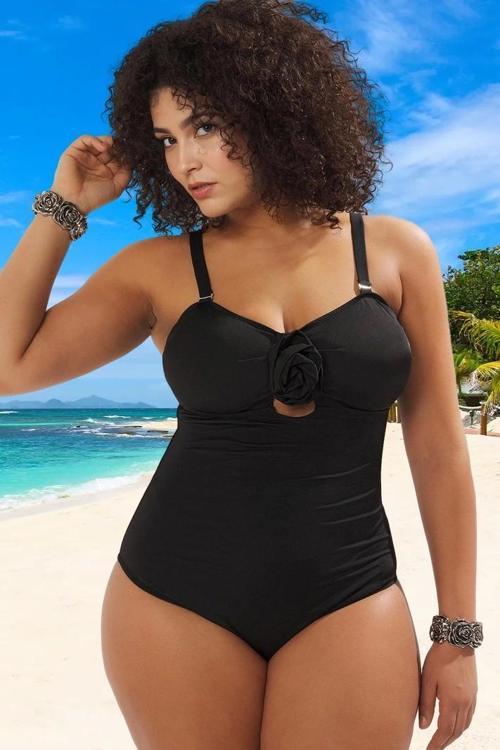 Konforlu Plus Size Mayo Tasarım Büyük Beden Su Sporları İçin Battal Boy Esnek Kumaş