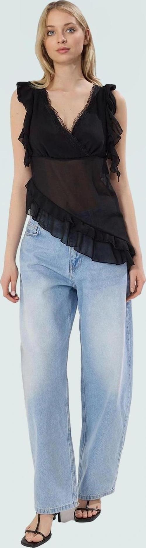 Şifon Bluz V Yaka Kısa Kollu Regular Basic Tasarım Kaliteli İşçilik Dayanıklı Malzeme